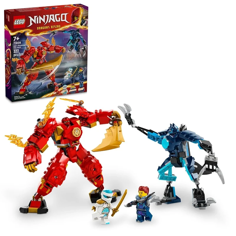 Kai's Elemental Fire Mech Ninjago Minifigures Minifigures